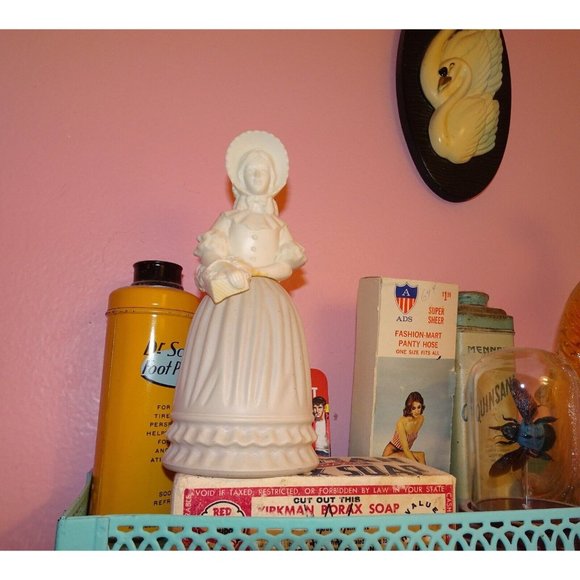 Vintage Avon Fashion Figurine Victorian Bird of Paradise Cologne Bottle empty - Picture 4 of 13